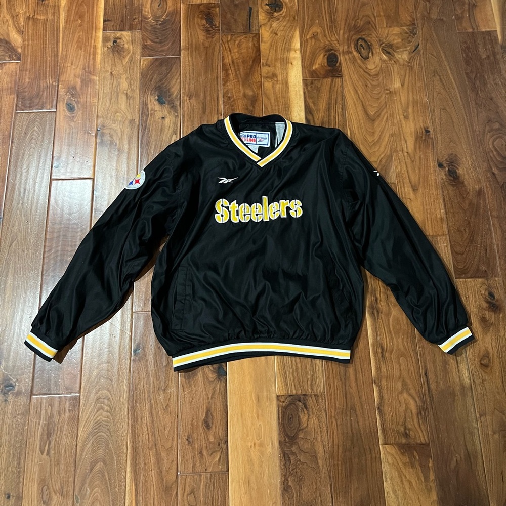 REEBOK Pro Line Steelers Vintage Pullover SIZE L